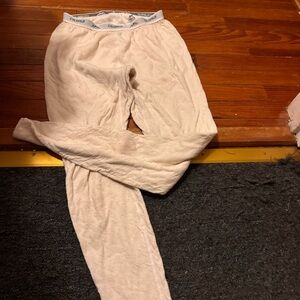 Coldpruf long johns Women's Cream Leggings base layer size m